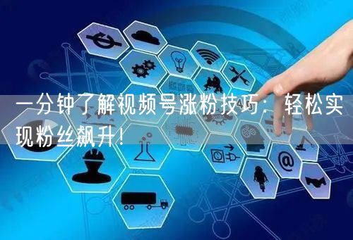 一分钟了解视频号涨粉技巧：轻松实现粉丝飙升！
