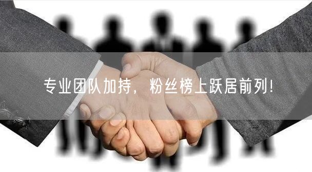 专业团队加持，粉丝榜上跃居前列！