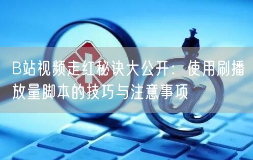 B站视频走红秘诀大公开：使用刷播放量脚本的技巧与注意事项