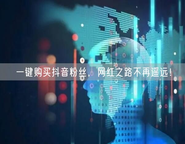 一键购买抖音粉丝，网红之路不再遥远！