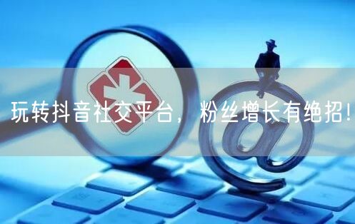 玩转抖音社交平台，粉丝增长有绝招！