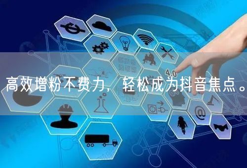 高效增粉不费力，轻松成为抖音焦点。