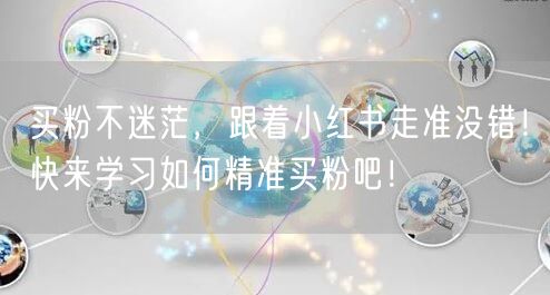 买粉不迷茫，跟着小红书走准没错！快来学习如何精准买粉吧！