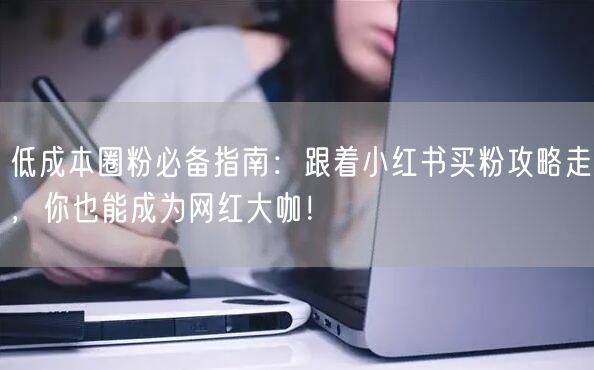 低成本圈粉必备指南：跟着小红书买粉攻略走，你也能成为网红大咖！