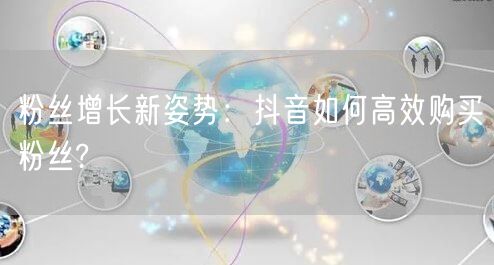 粉丝增长新姿势：抖音如何高效购买粉丝?