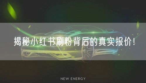 揭秘小红书刷粉背后的真实报价！