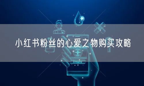 小红书粉丝的心爱之物购买攻略