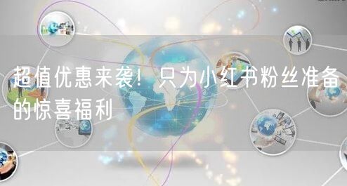 超值优惠来袭！只为小红书粉丝准备的惊喜福利